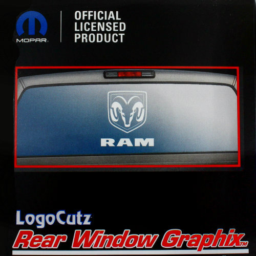 Big Dodge Ram White Vinyl Decal Emblem Graphic Sticker for CarTruck Rear Window eBay