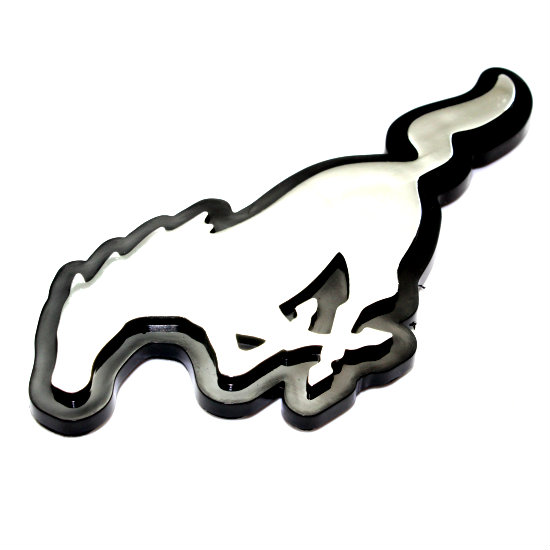 Ford Mustang Pony Logo Chrome 3D Emblem-Badge for Car-Truck hood