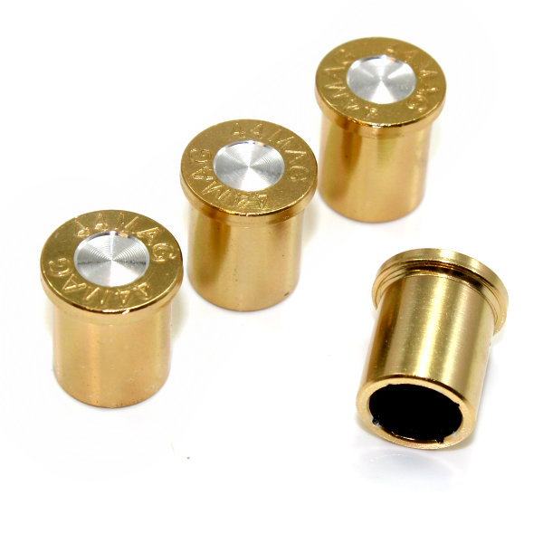 44 Mag Bullet Tire/Wheel Air Stem Valve Caps Set for cartruckhot rod